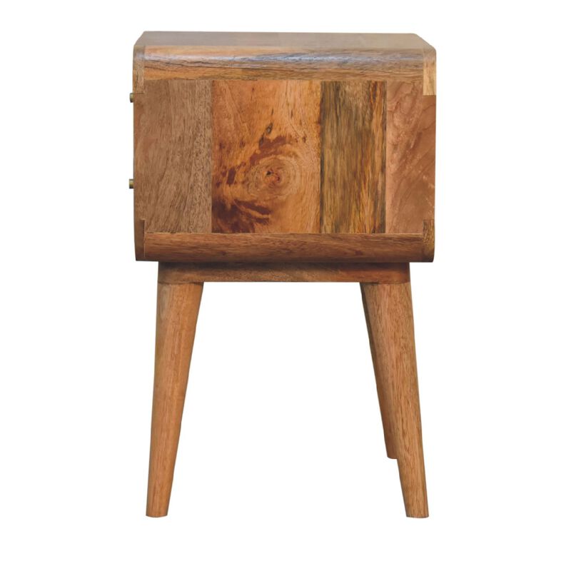 Artisan Furniture Larrisa Woven 2 Drawers Solid Wood Nightstand