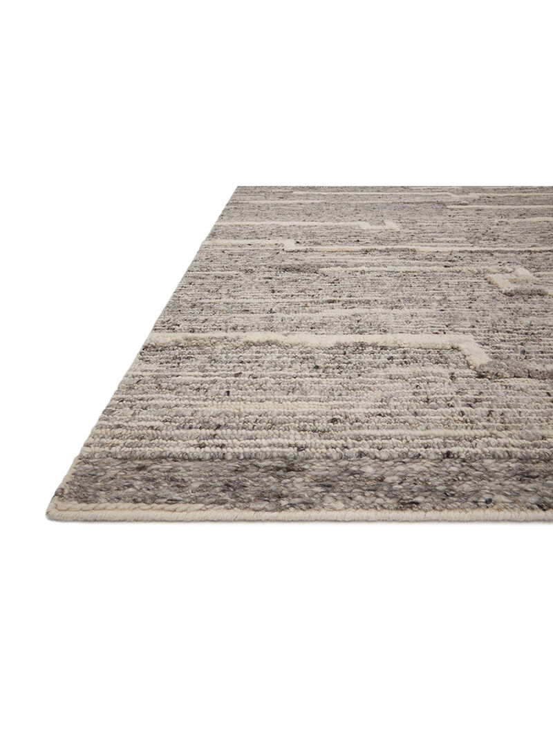 Rayan RAY03 Charcoal/Ivory 9'6" x 13'6" Rug