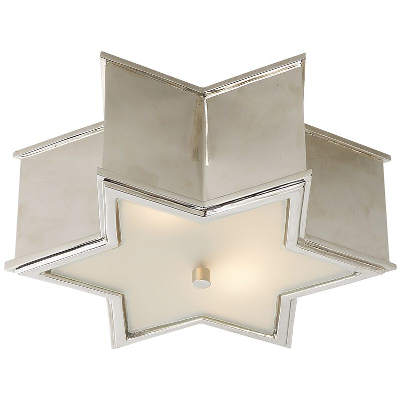 Sophia Small Flush Mount in Polished Nickel