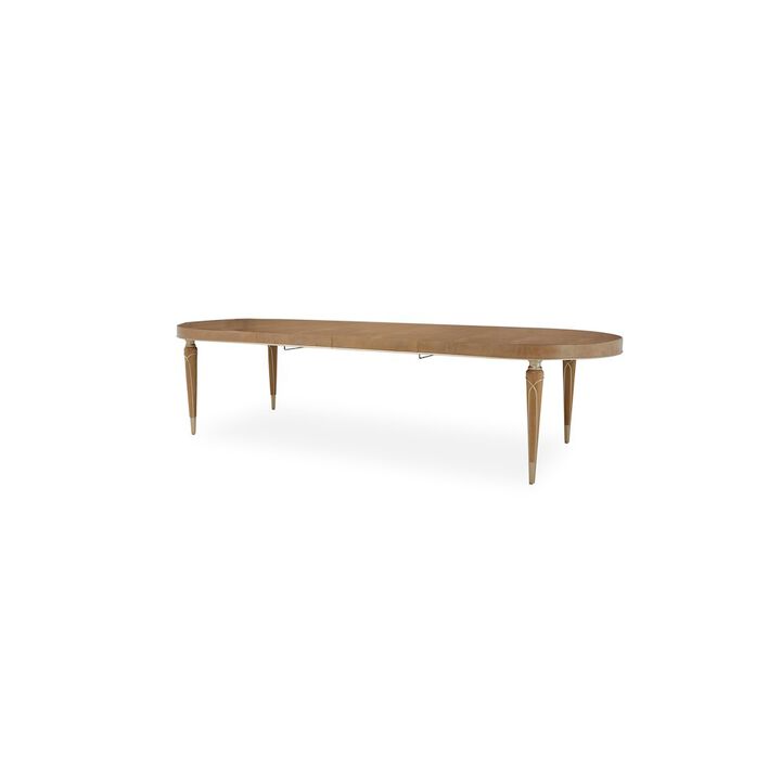 Michael Amini Villa Cherie Oval Dining Table - Caramel