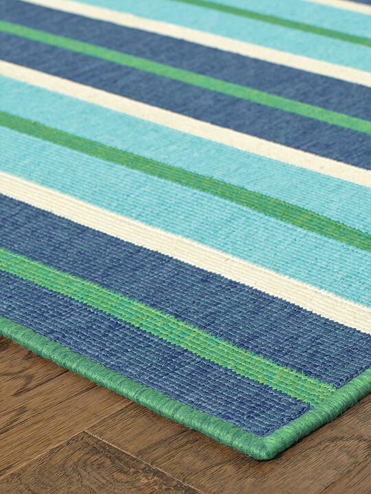 Meridian 1'10" x 2'10" Blue Rug