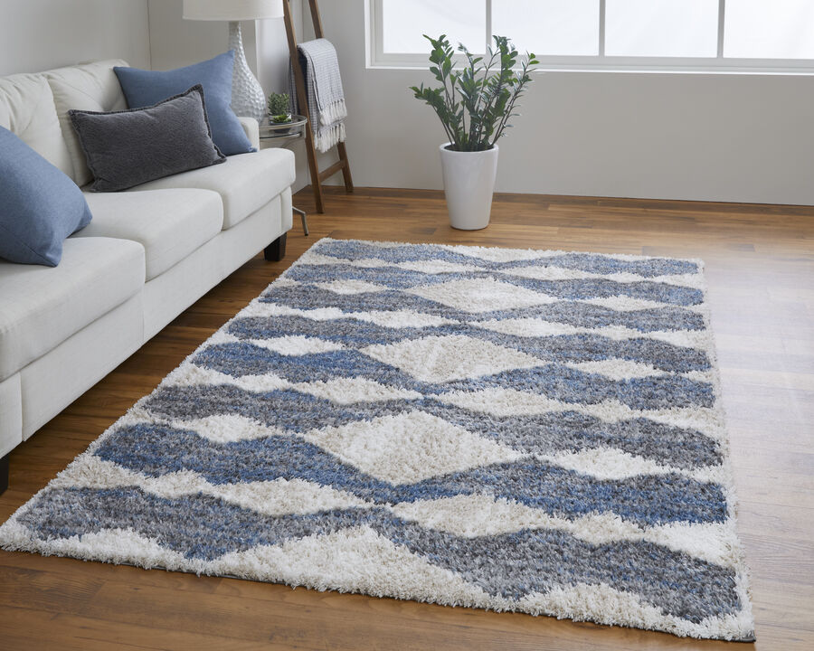 Mynka 39IFF Ivory/Gray/Blue 10' x 14' Rug