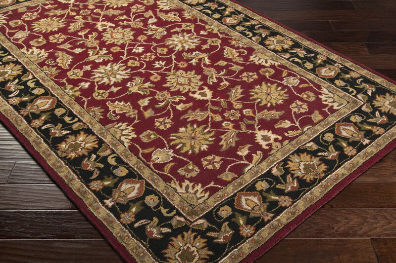 Crowne CRN-6013 4' x 6' Red Rug