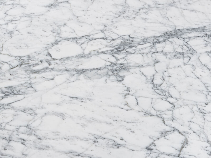 Gavia 19.5" Square Italian Carrara White Marble Side Table with Legs