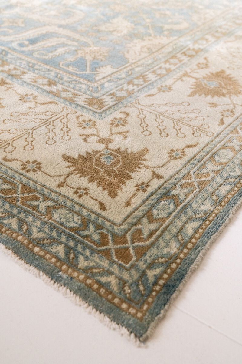 District Loom Antique Indian Agra area rug-Agra