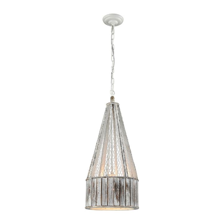 28� White Pennant Point Pendant Light