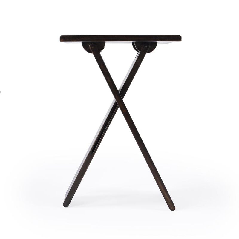 Coffee Folding Accent Table, Belen Kox
