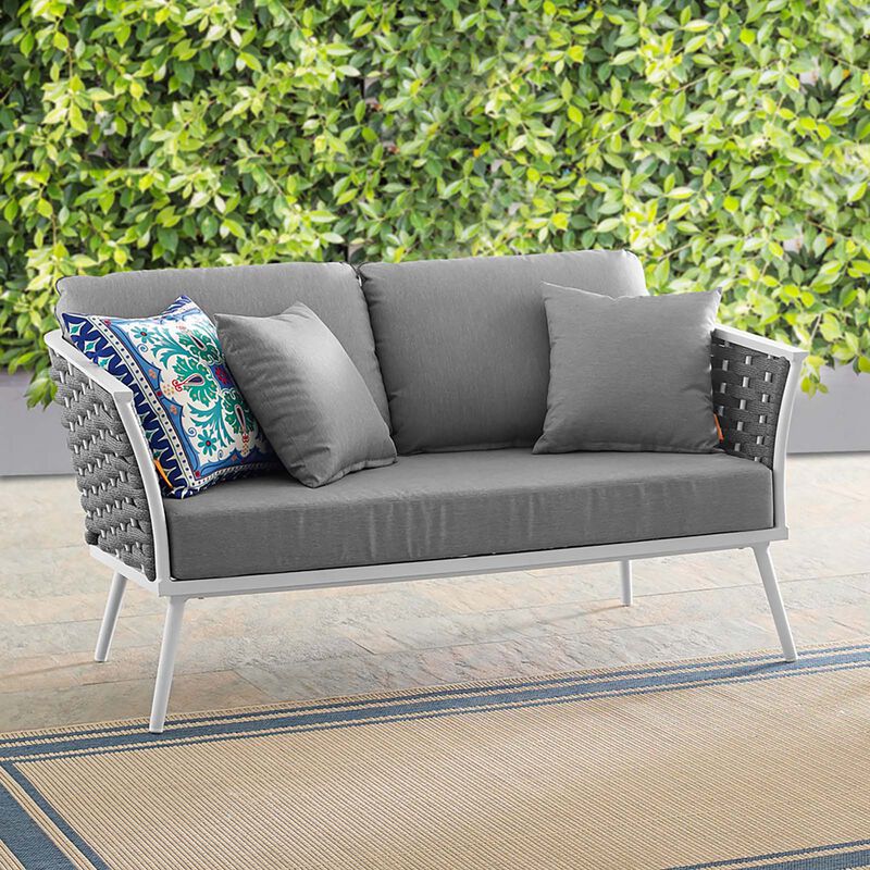 Modway - Stance Outdoor Patio Aluminum Loveseat