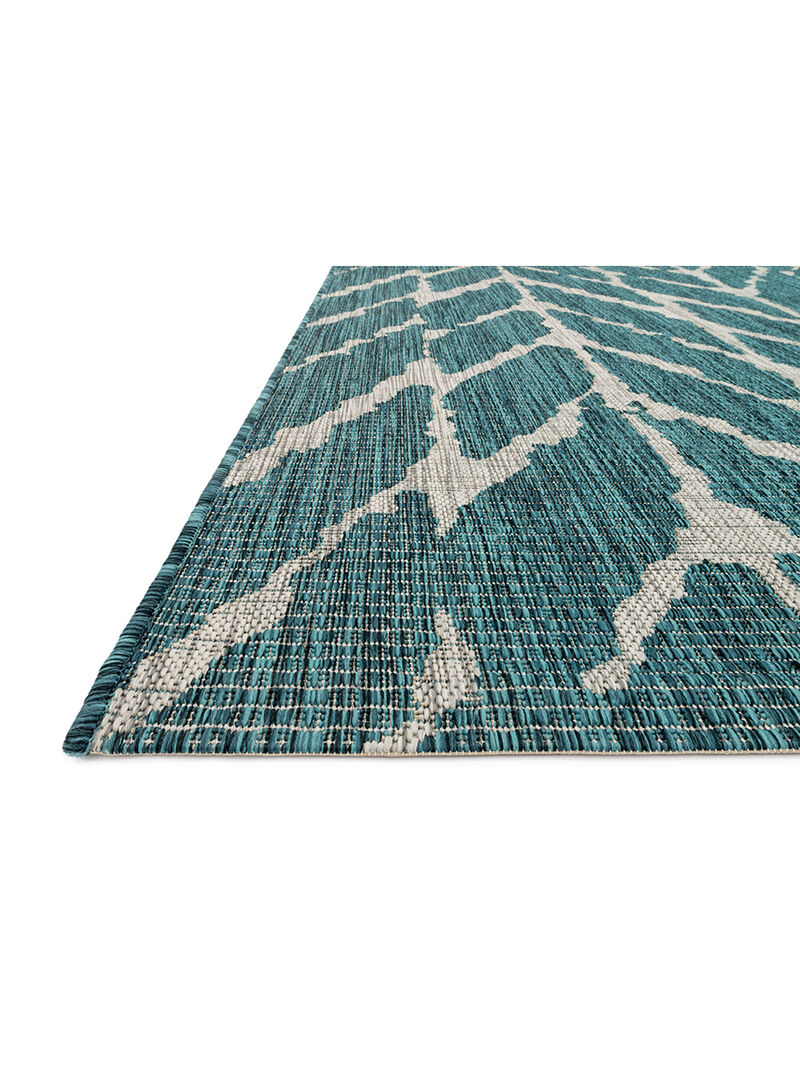 Isle IE02 Teal/Grey 5'3" x 7'7" Rug