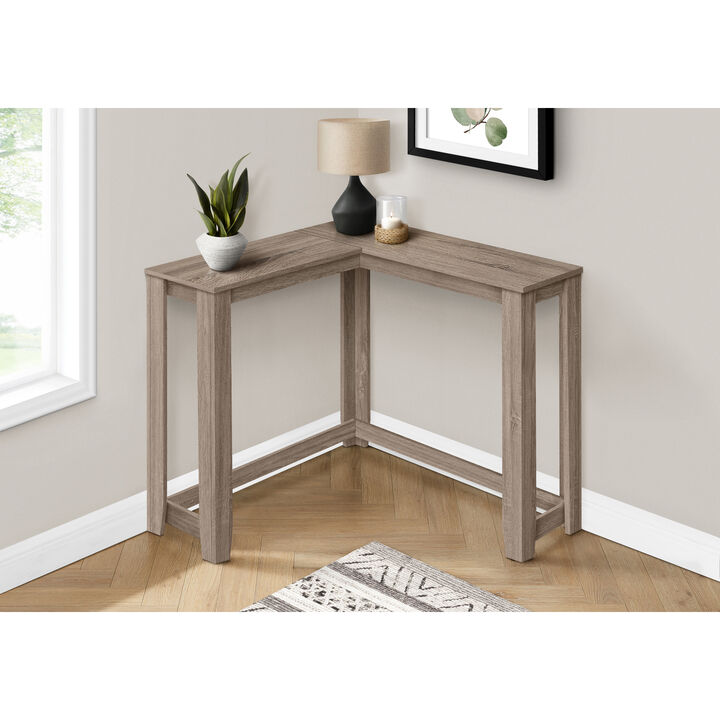 Monarch Specialties I 3659 Accent Table, Console, Entryway, Narrow, Corner, Living Room, Bedroom, Laminate, Brown, Contemporary, Modern