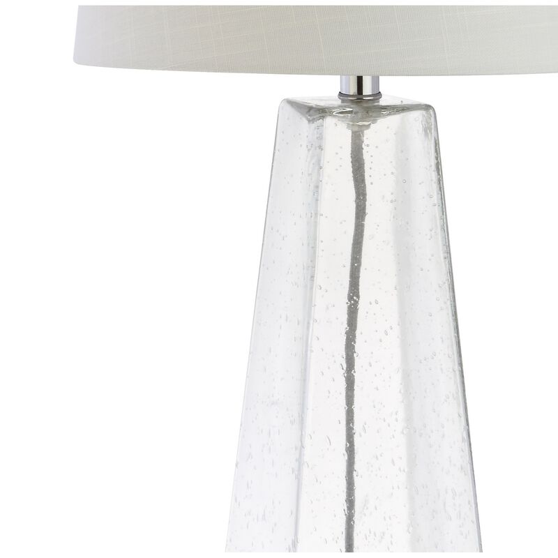 Dylan 28.5" Glass LED Table Lamp, Clear
