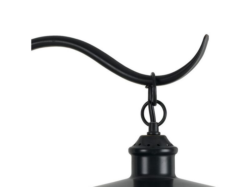 25 Inch Metal Downbridge Design Desk Lamp with Caged Shade, Dark Bronze - Benzara