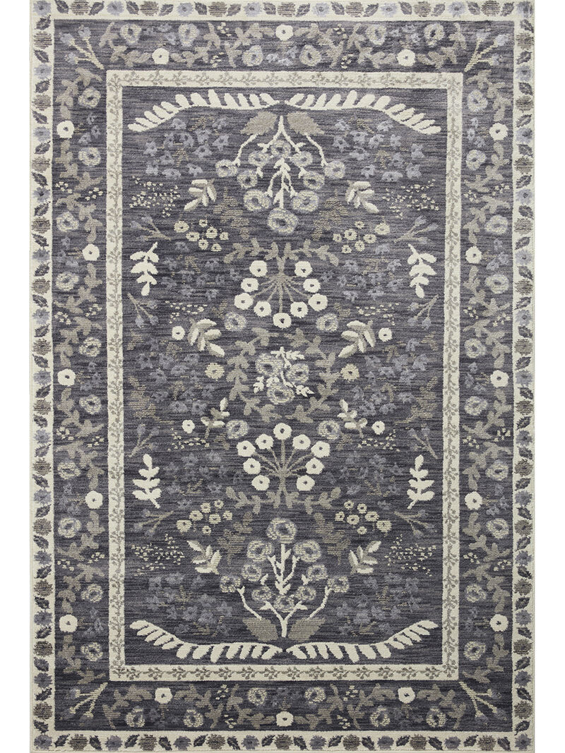 Fiore FIO01 Charcoal/White 5' x 7'10" Rug