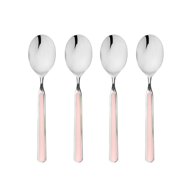 Fantasia 4-Piece American Coffee Spoon Set in Pale Rose