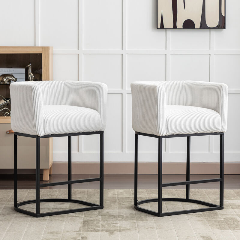 Merax Upholstered Seat Cushion Linen Modern Dinning Chair