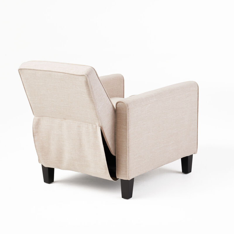 Merax Linen Fabric Manual Recliner Chair