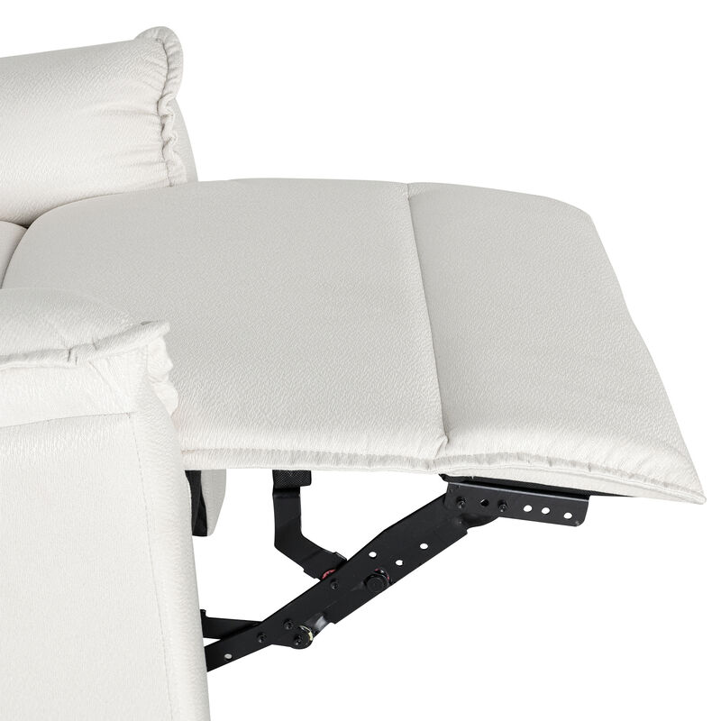 Merax Swivel Upholstered Manual Recliner Chair