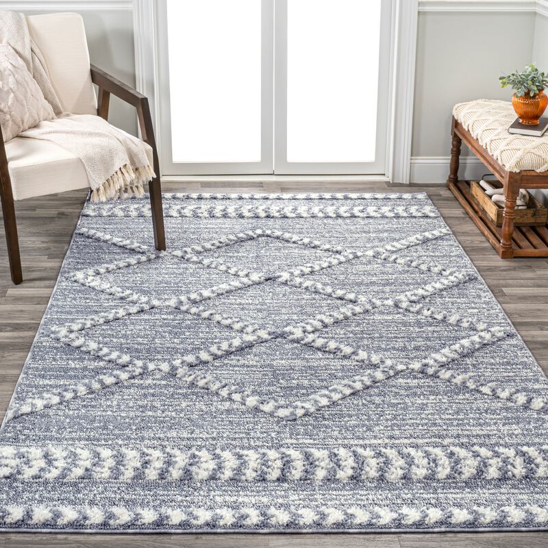 Sofie Moroccan Trellis High-Low Area Rug