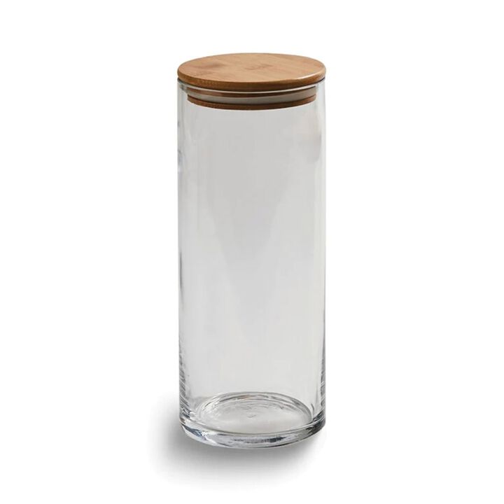 Large Round Glass Container