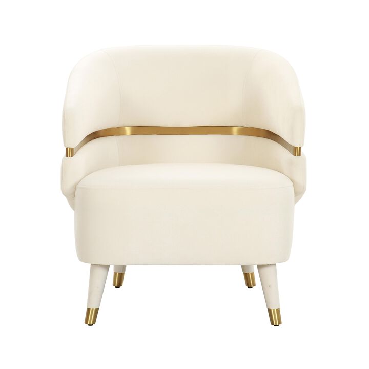 Ayla Velvet Accent Chair by Inspire Me Home Decor