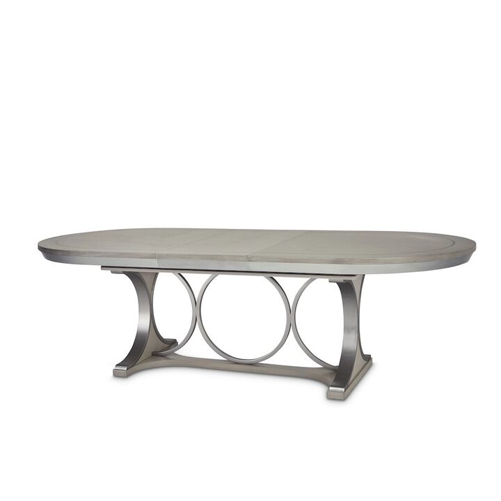 Michael Amini Eclipse Oval Dining Table - Moonlight Gray