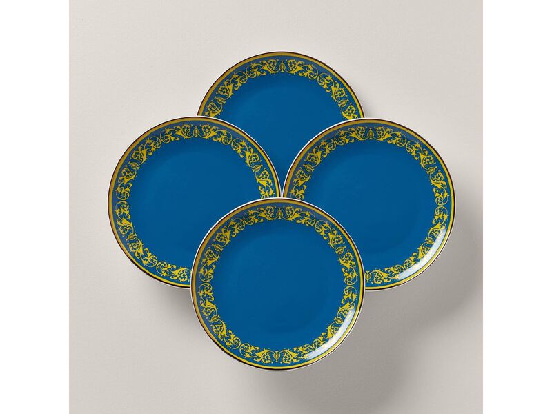 Lenox Blue Lx Remix 4-Piece Accent Plate Set