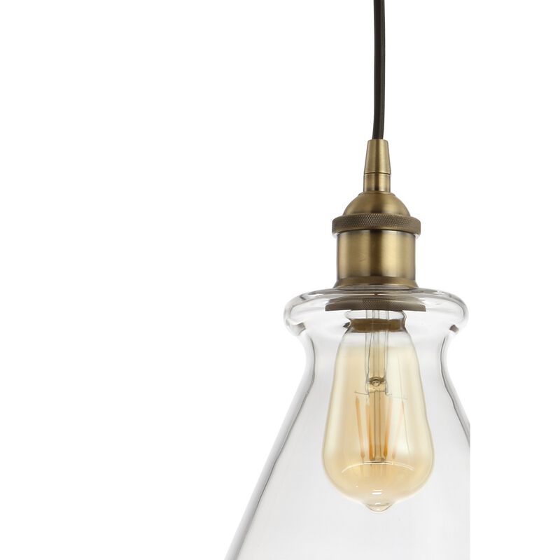 Goldwater Adjustable Drop Metal/Glass LED Pendant