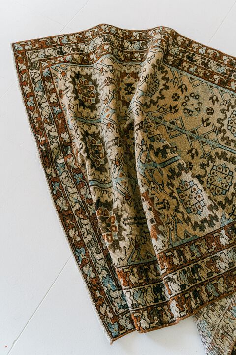 District Loom Vintage Bakhtiari scatter rug-Tannon