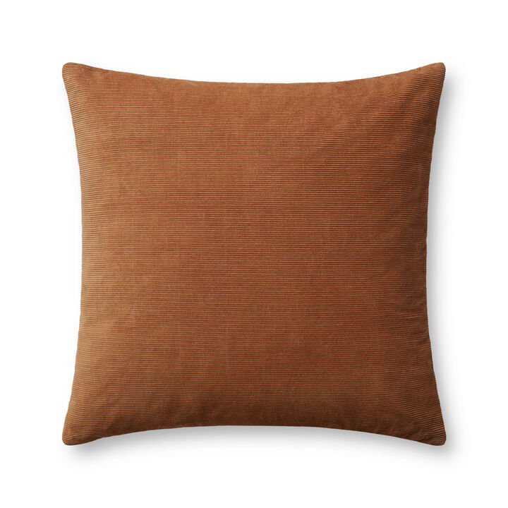 Beatrice PMH0048 Gold 22''x22'' Down Pillow by Magnolia Home by Joanna Gaines x Loloi, Set of Two