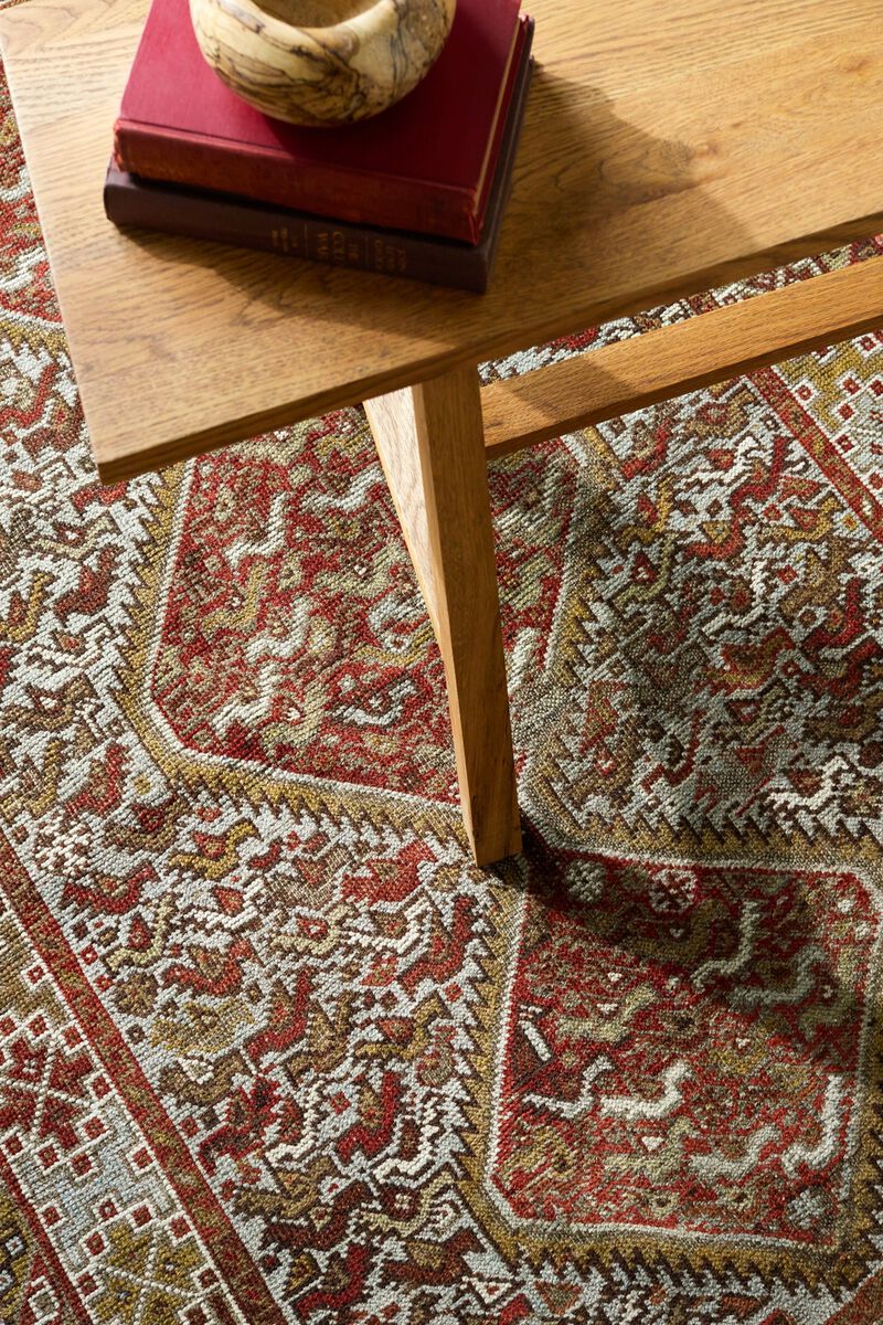 District Loom Antique Persian Shiraz Accent Rug-Havre