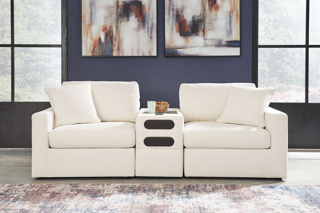 Modmax Oyster 3-Piece Sectional with Audio Console