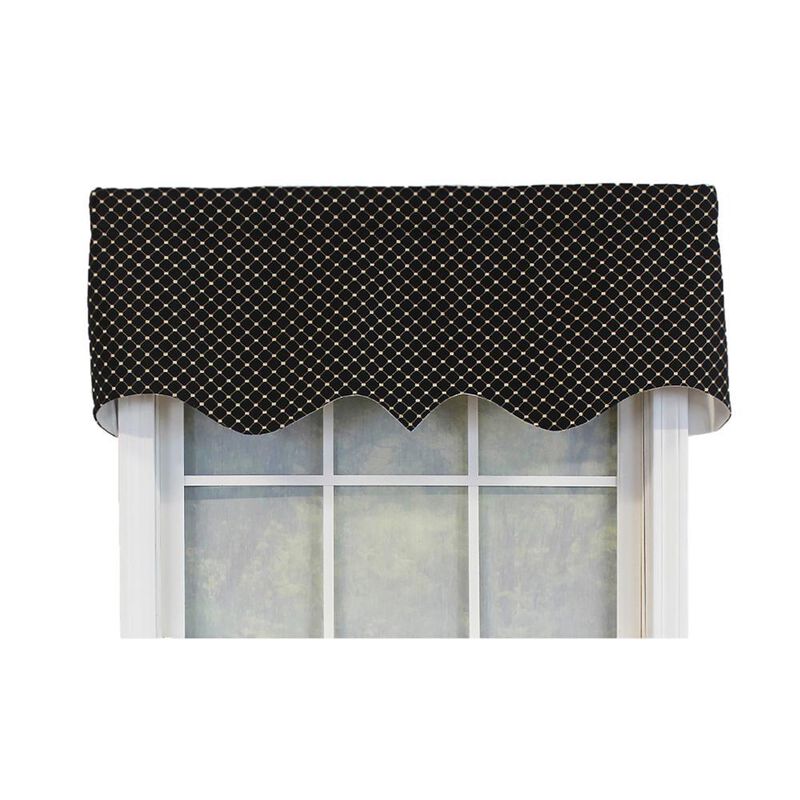 RLF Home Passat Regal Valance Ecru. 3" Rod Pocket 50"W x 17"L