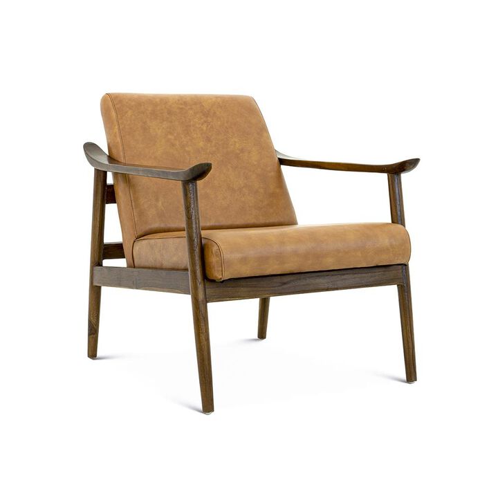 Ashcroft Furniture Co Brandon Tan Leather Lounge Chair