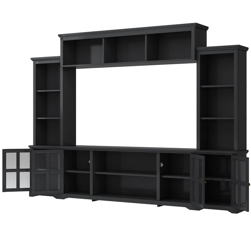 Merax Minimalism Entertainment Wall Unit TV Stand