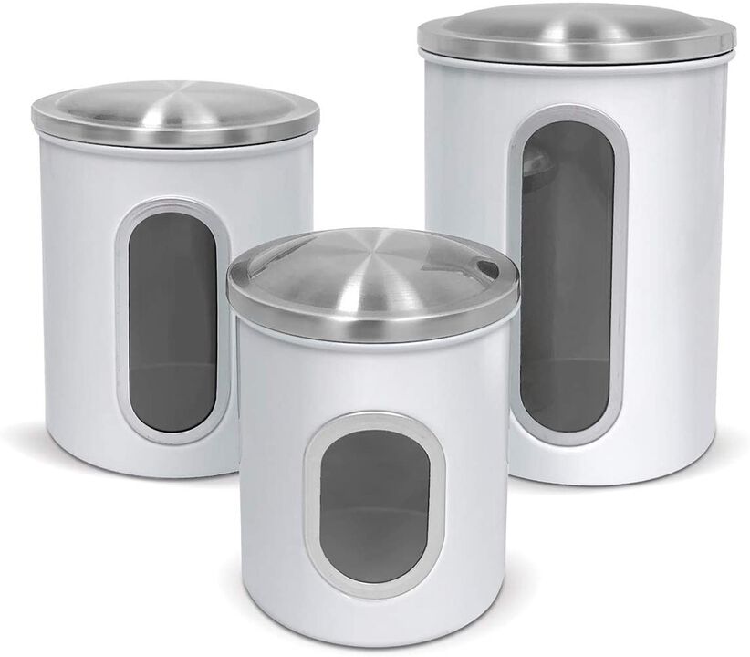 3-Piece Sealed Canister Black