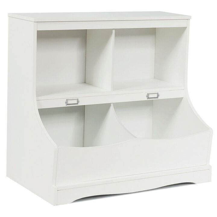 Kids Floor Cabinet Multi-Functional Bookcase