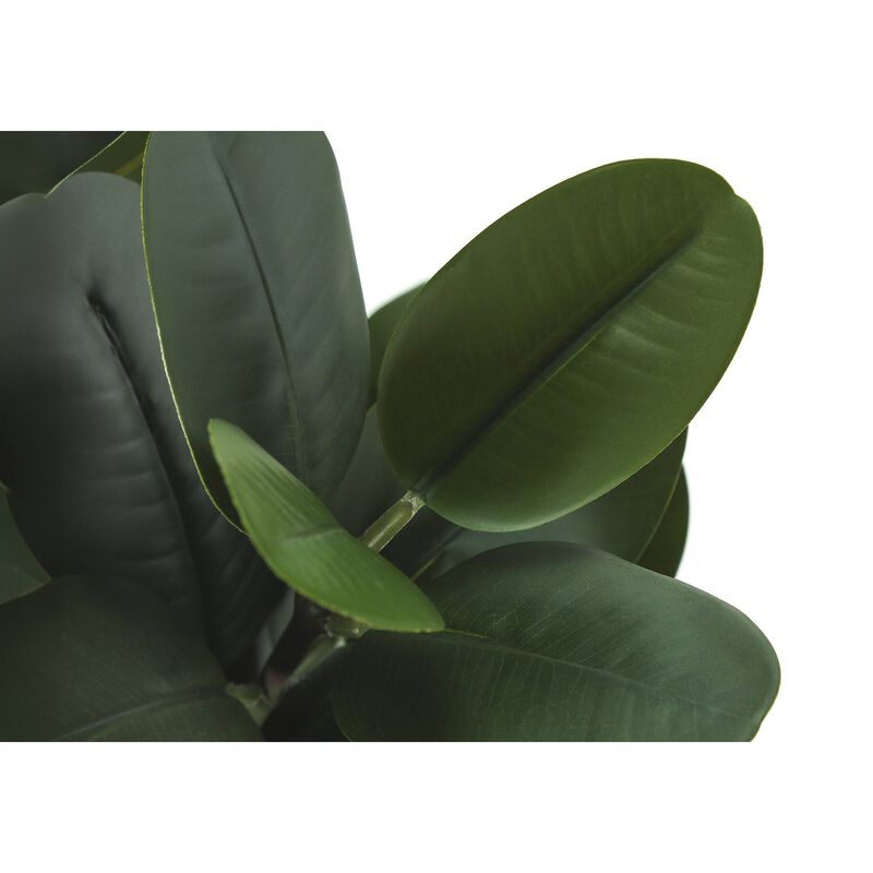 Monarch Specialties I 9507 - Artificial Plant, 31" Tall, Garcinia Tree, Indoor, Faux, Fake, Floor, Greenery, Potted, Real Touch, Decorative, Green Leaves, White Cement Pot