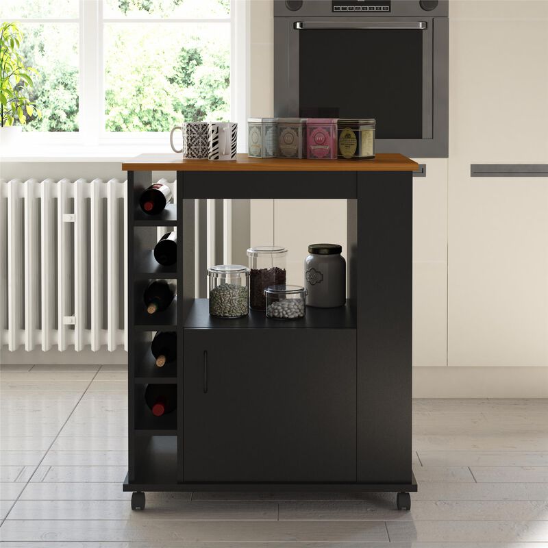 Williams Kitchen Island Microwave Cart with Rolling Casters