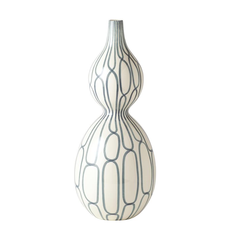 Linking Trellis Double Bulb Vase