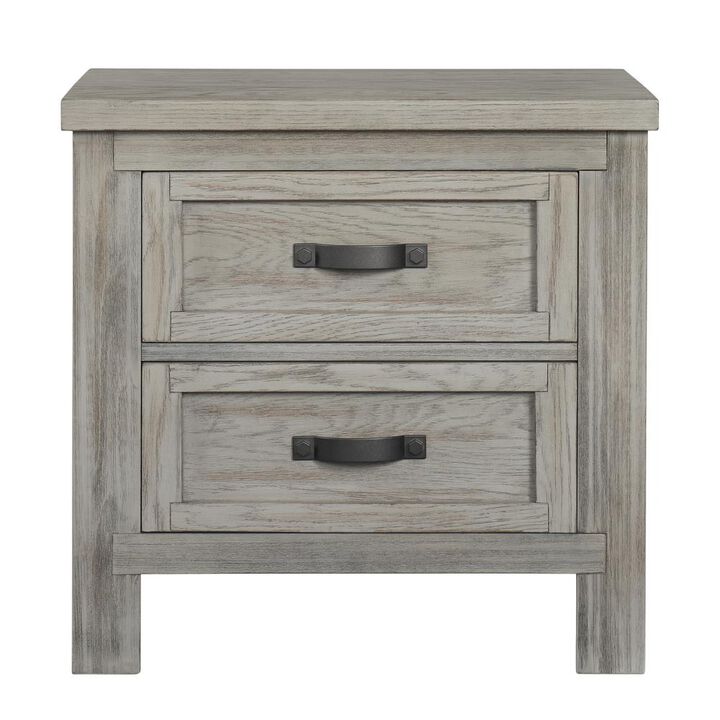 Soho Baby Hanover Nightstand Oak Gray