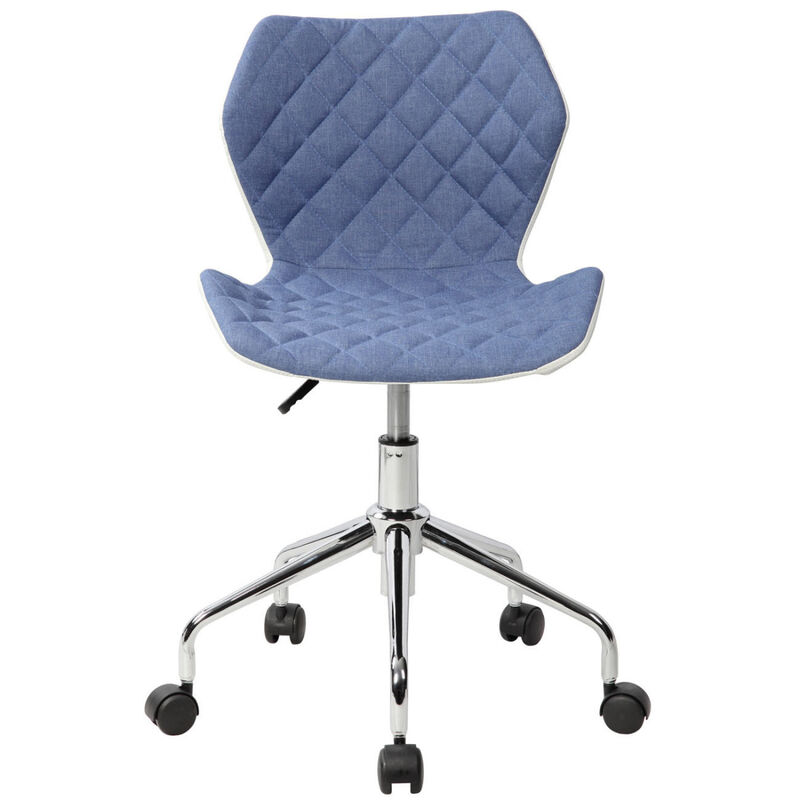 Modern Height Adjustable Office Task Chair, Blue