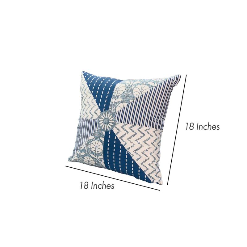 18 x 18 Square Accent Pillow, Geometric Pattern