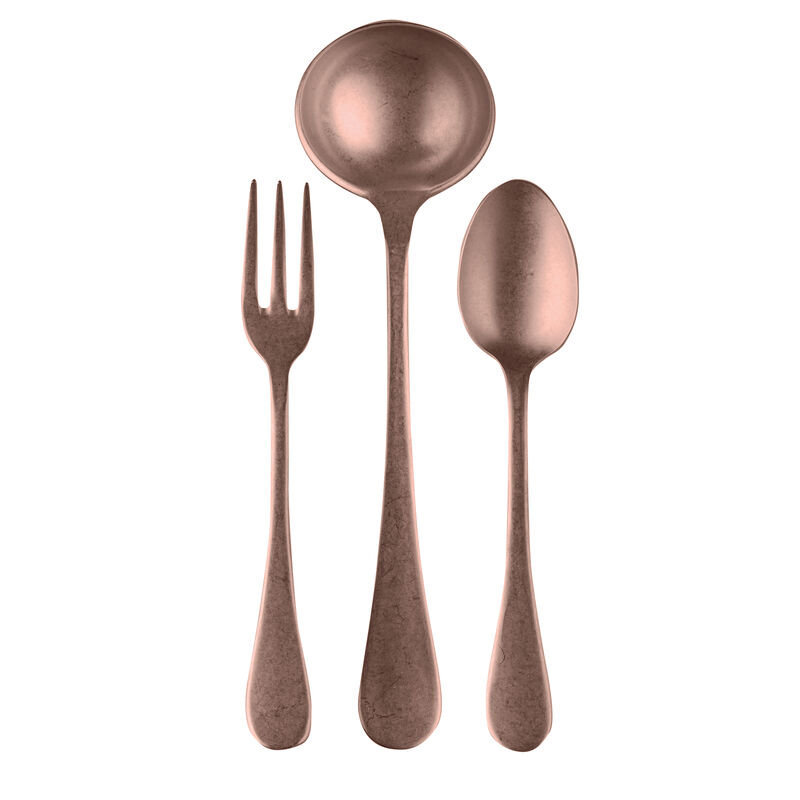 Vintage 3-Piece Serving Set in Bronze