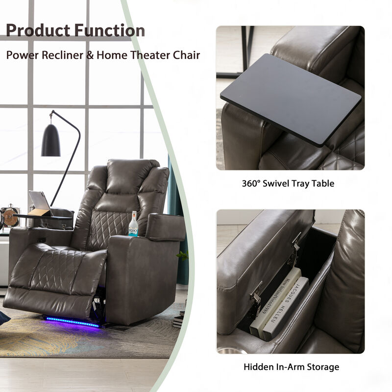 Merax Motion Power Recliner Chair with USB Charging Port