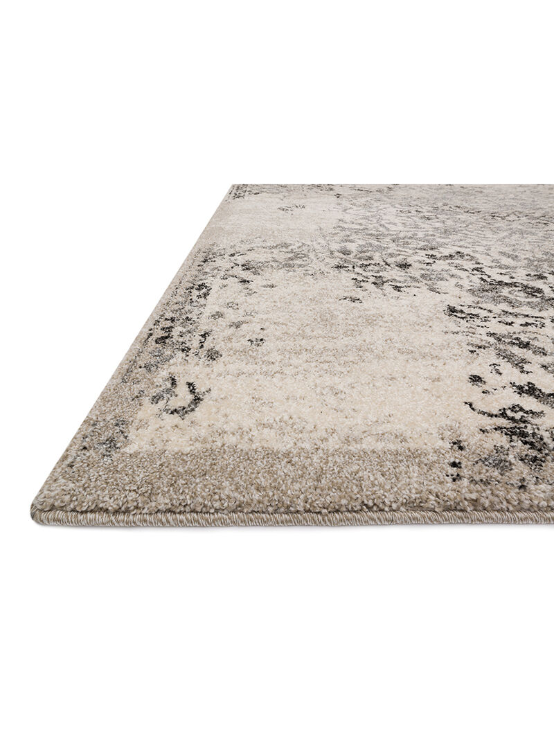 Emory EB01 Black/Ivory 18" x 18" Sample Rug