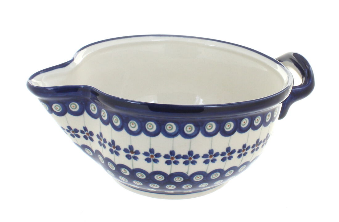 Blue Rose Polish Pottery Nature Batter Bowl