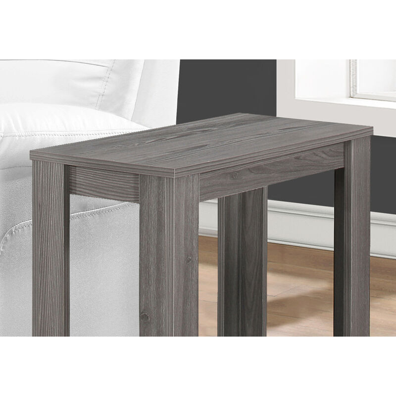 Monarch Specialties I 3118 Accent Table, Side, End, Nightstand, Lamp, Living Room, Bedroom, Laminate, Grey, Transitional