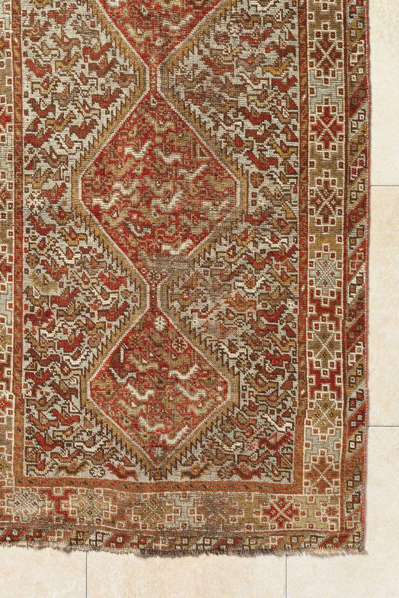 District Loom Antique Persian Shiraz Accent Rug-Havre