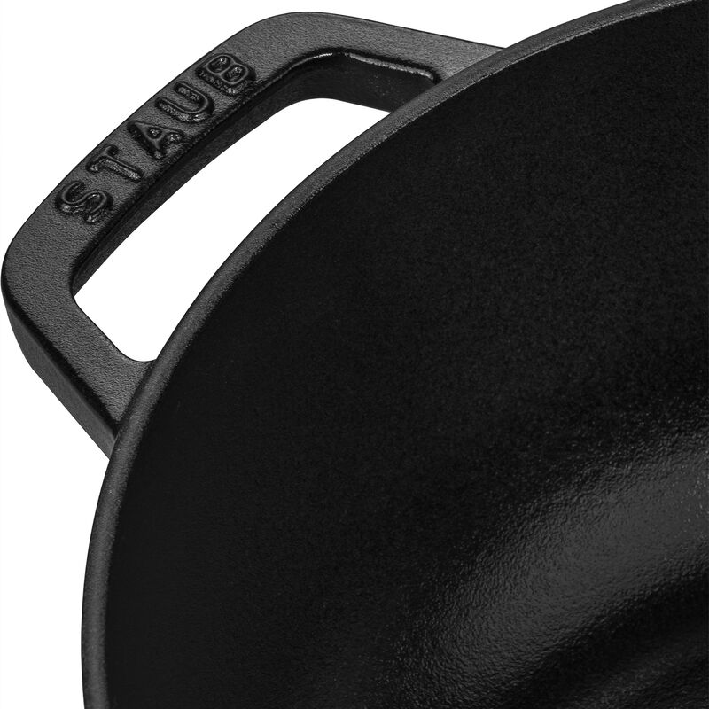 Staub Cast Iron 3.75-qt Essential French Oven with Dragon Lid - Matte Black