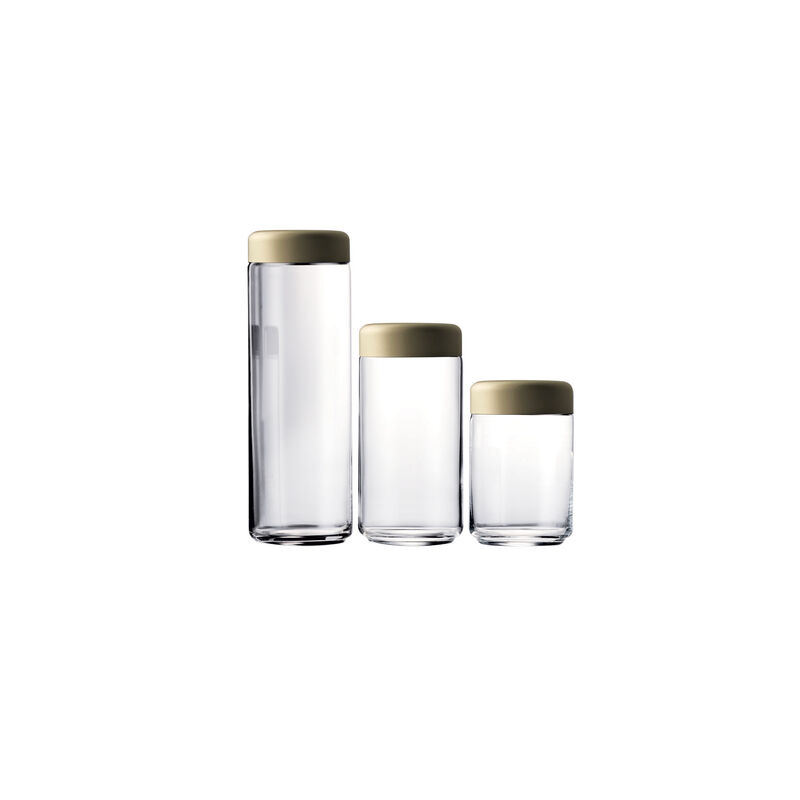 Atmosfera 3 Piece Food Container in Materic Champagne